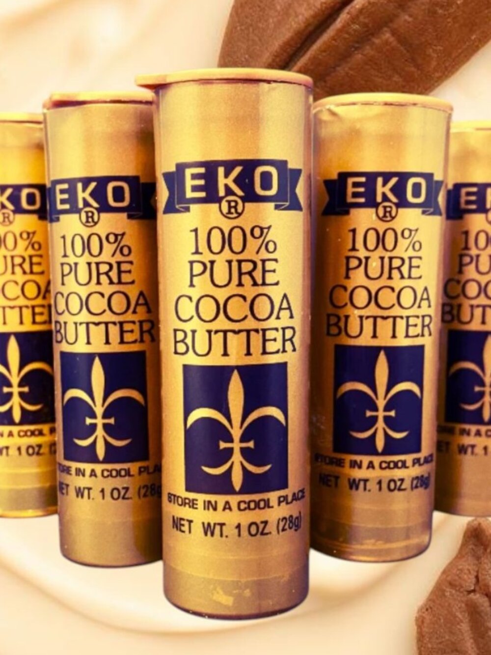 3 units of 100% pure Cocoa Butter Sticks